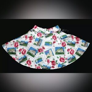 Context Sequined Paris and Nice Theme Skirt with Bow